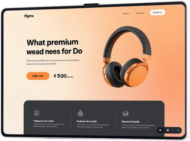 AI-generated landing page